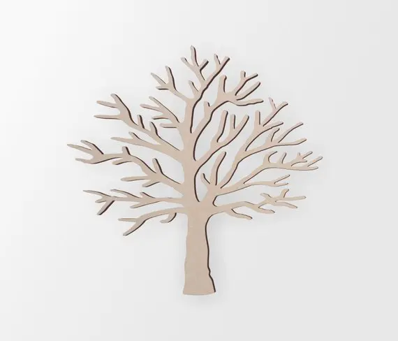 

Home Decor,nfinished and Availab Wooden Tree Shape - Cutout