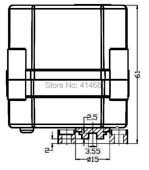 DC12V электрический привод клапана, 2 провода(CR201) моторизованный привод для клапана с силой крутящего момента 2 нм