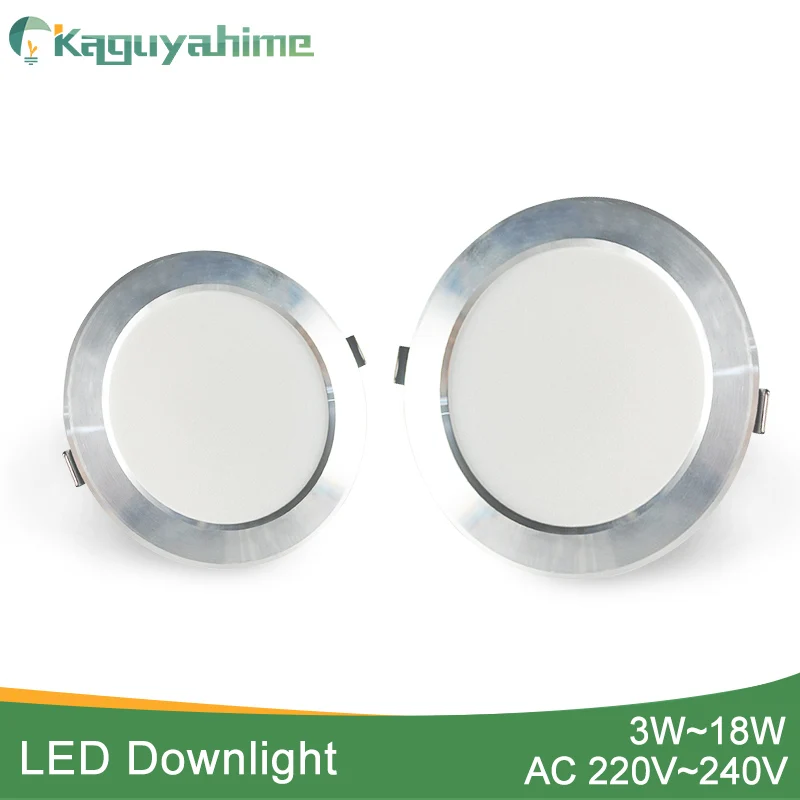 

Kaguyahime 1pc/4pcs Spot LED Downlight 220V Frosted Drawing Ultra Thin Recessed LED Lighting For Kitchen Indoor 3W 5W 9W 15W 18W