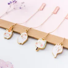 Милый мороженое кошка кулон папка для закладок книга кавайи маркер бумага Клип Офис Школа Студент Корея канцелярские закладки