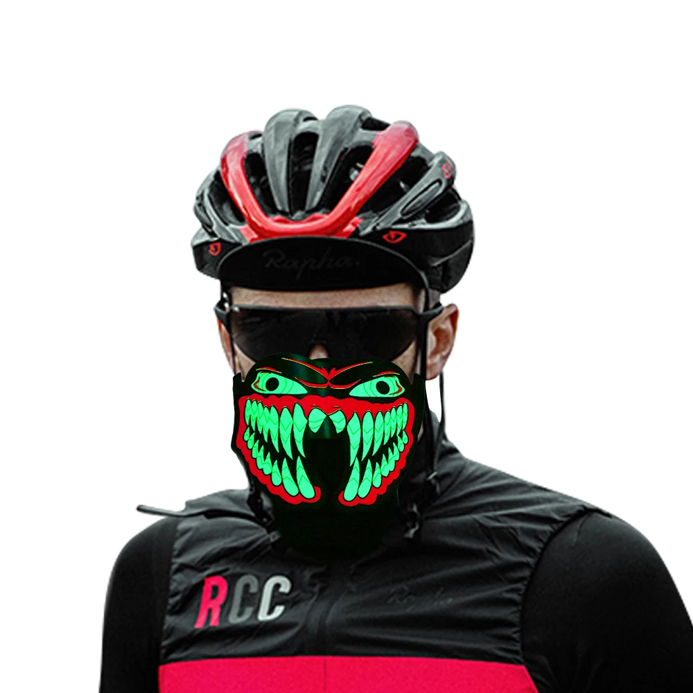 

Saful Flash LED Mask Party Mask Costumes Mask for Halloween Horror Theme Party Decoration Fashion Wire Glowing Flashing Mask