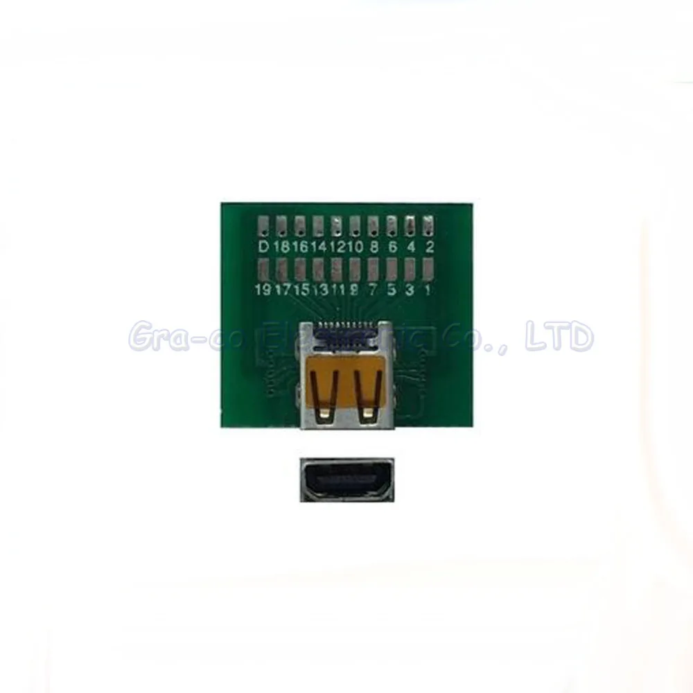 Микро-HDMI Тип D с переходной панелью гнездовой тестовой платы | Электроника