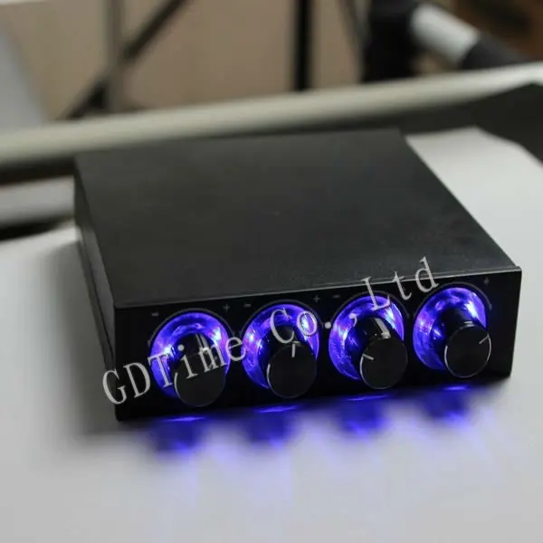 1 предмет новые футболки светодиодный 4 канала PC CPU VGA HDD уменьшить Шум Скорость