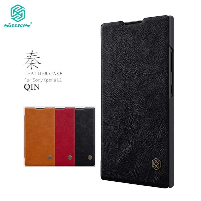 

Nillkin Flip Case for Sony Xperia L2 L3 Qin Series PU Leather Cover sFor Sony Xperia L3 Case Cover