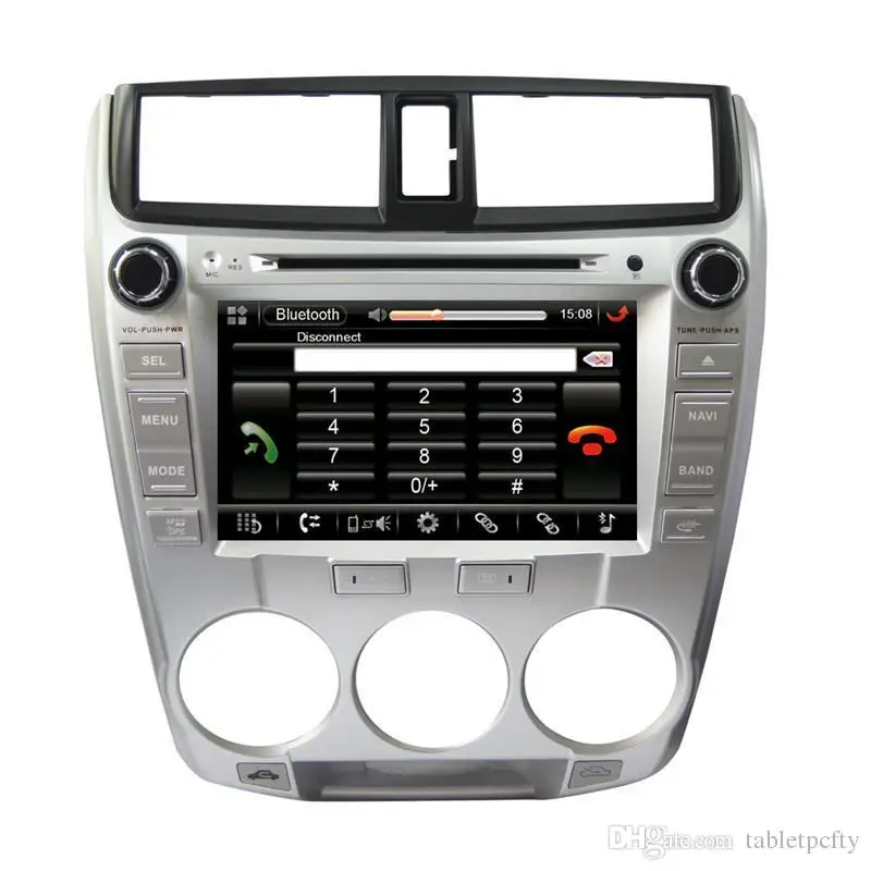 Discount 8" In-Dash Car DVD player with GPS(optional),audio Radio stereo,BT/TV,car multimedia headunit for Honda City 2008 2009 2010 2011 4