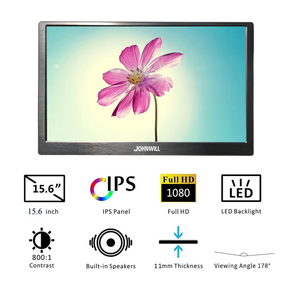  Portable 1920x1080 HD 15.6-inch PS4 IPS hdmi ultra-thin LCD USB 5V power supply for switch camera c