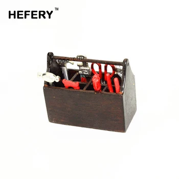 

1/12 Dollhouse Miniature Accessories Mini Repair Toolbox Simulation Furniture Tools Model Toys for Doll House Decoration