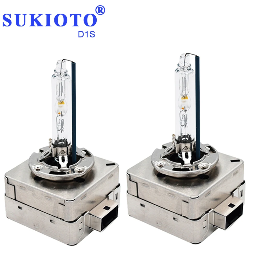 SUKIOTO Original OEM D8S Xenon HID Headlight Bulb Kit 55W D1S D3S Metal hid Ballast kit control Unit 5500K Car Styling bulbs (2)
