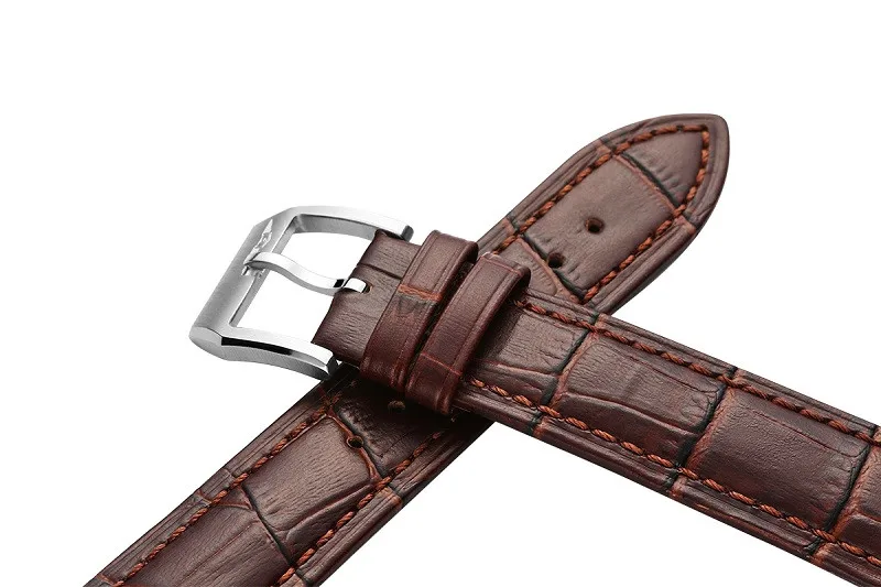 2016 GUANQIN Watchband Buckle Black Brown Watchbandes Genuine Leather Watch band 20mm High Quality Watch Strap (4)