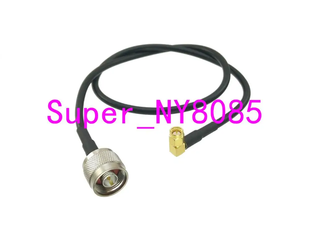 

RG58 N Male Plug to SMA Male Plug Right angle RF Jumper pigtail Cable 10FT~20M