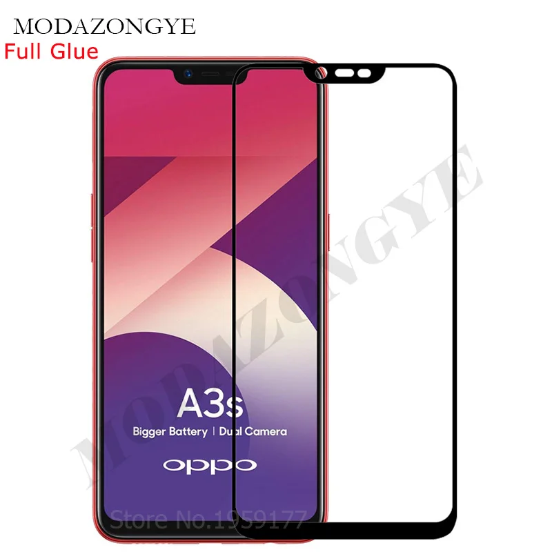 Закаленное стекло OPPO A3s Защитная пленка для экрана OPPOA3s CPH1803 CPH1805|Защитные стёкла и