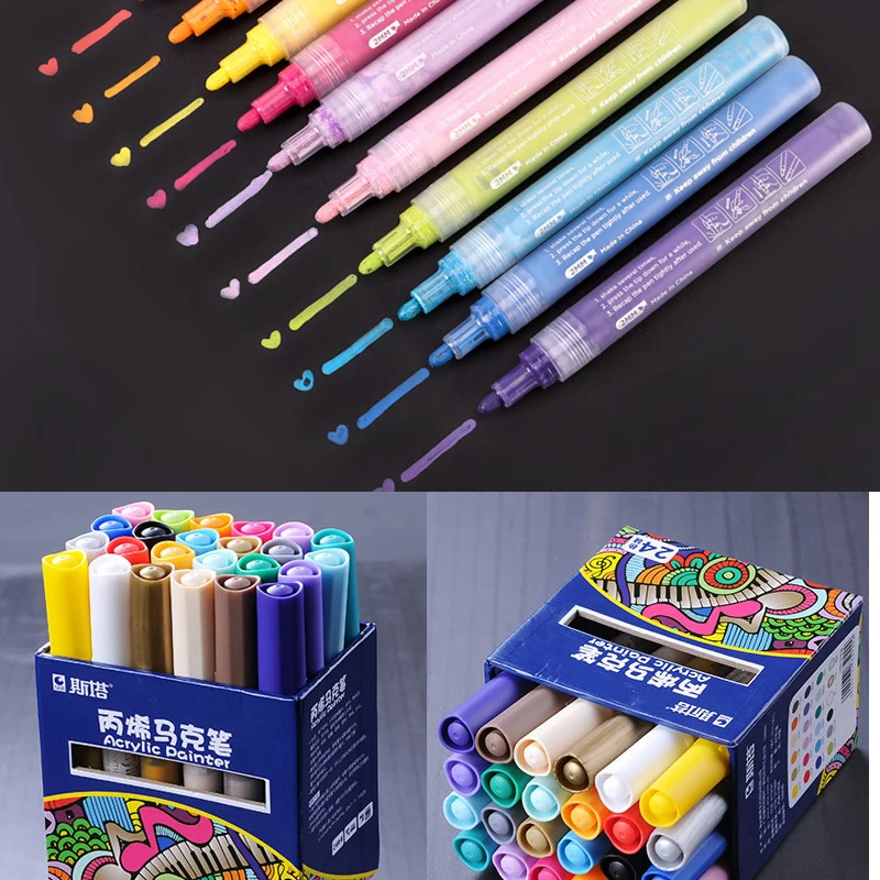 

0.5mm Waterproof Pen for Painting Marker for Ceramic pen Scrap booking Acrylic drawing photo notebook student copic markers Pen