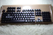 Прозрачный Колпачки Ключ Крышка Клавиши Logitech G710 для Механической Игровой Клавиатуры 104 Макет Черный Подсветка