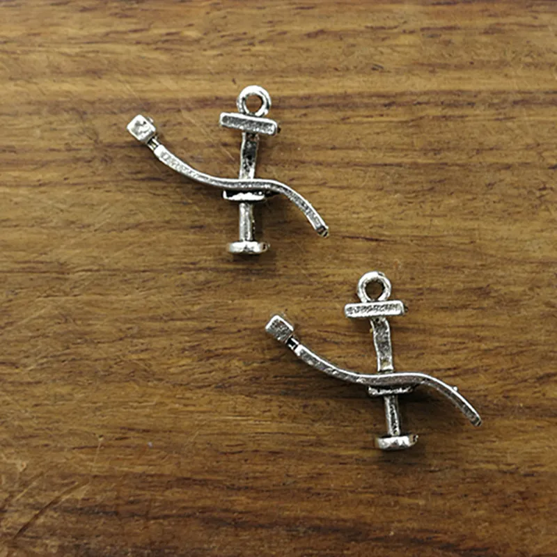 10pcs Charms dentists bed treatment center 24*20mm Tibetan Silver Plated Pendants Antique Jewelry Making DIY Handmade Craft