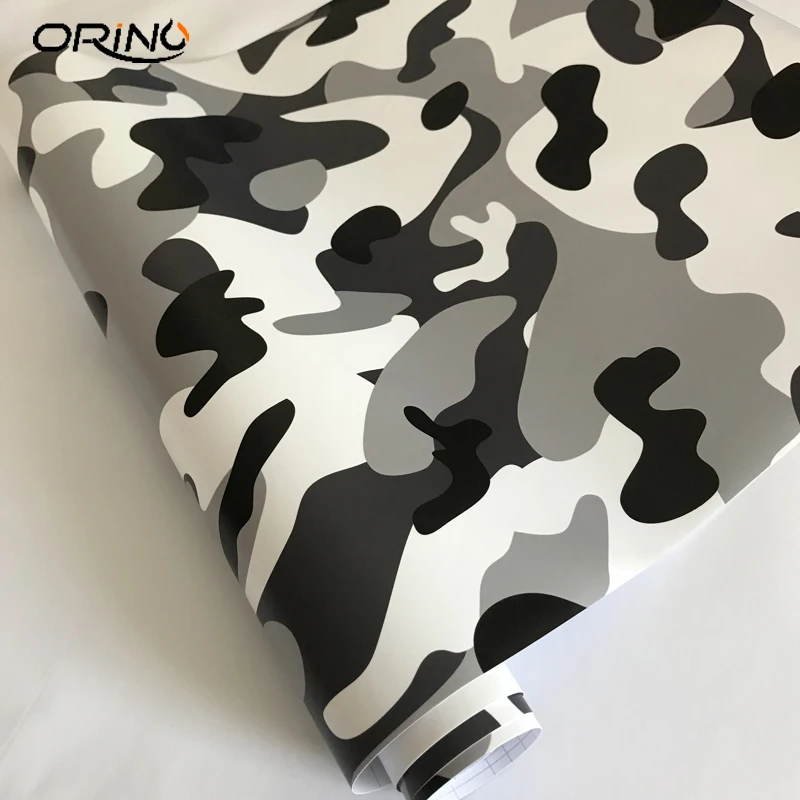 Black White Vinyl Film Wrap-6