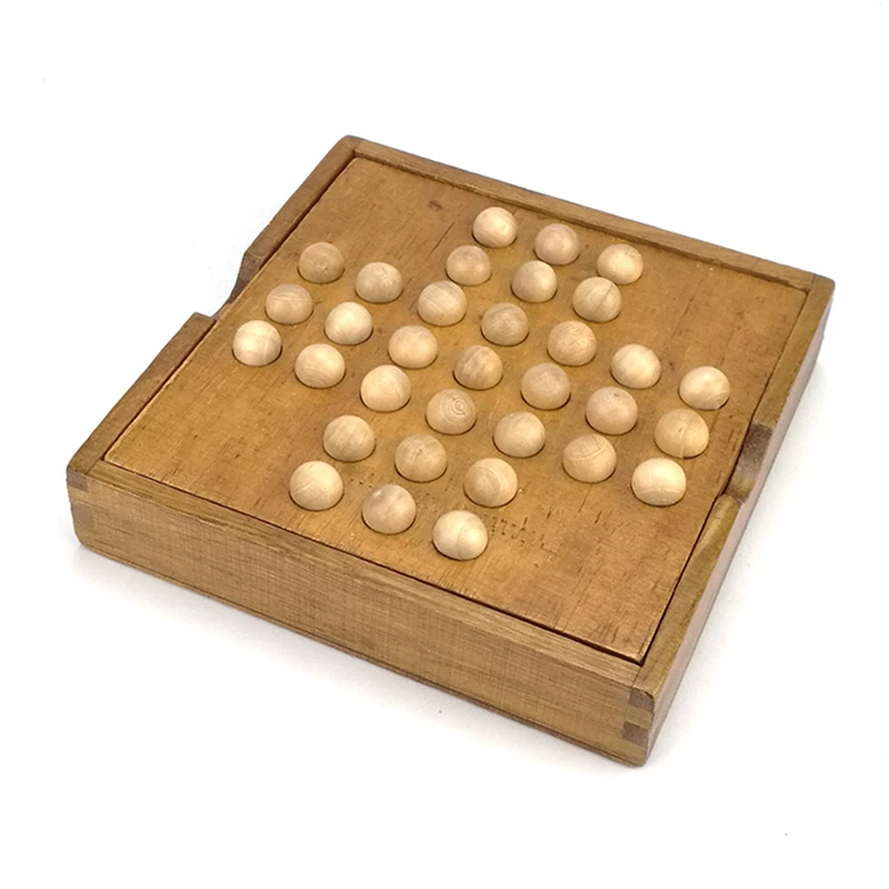 Умный деревянный пазл IQ с замком пасьянс Solo Noble Brain Teaser деревянная настольная игра