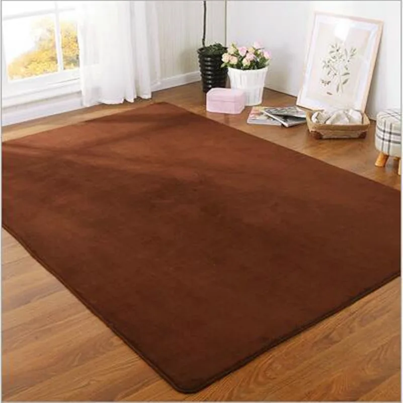 High Grade Red Solid Color C Velvet Carpet Bedside Blanket Pad High Grade Red Solid Color C Velvet
