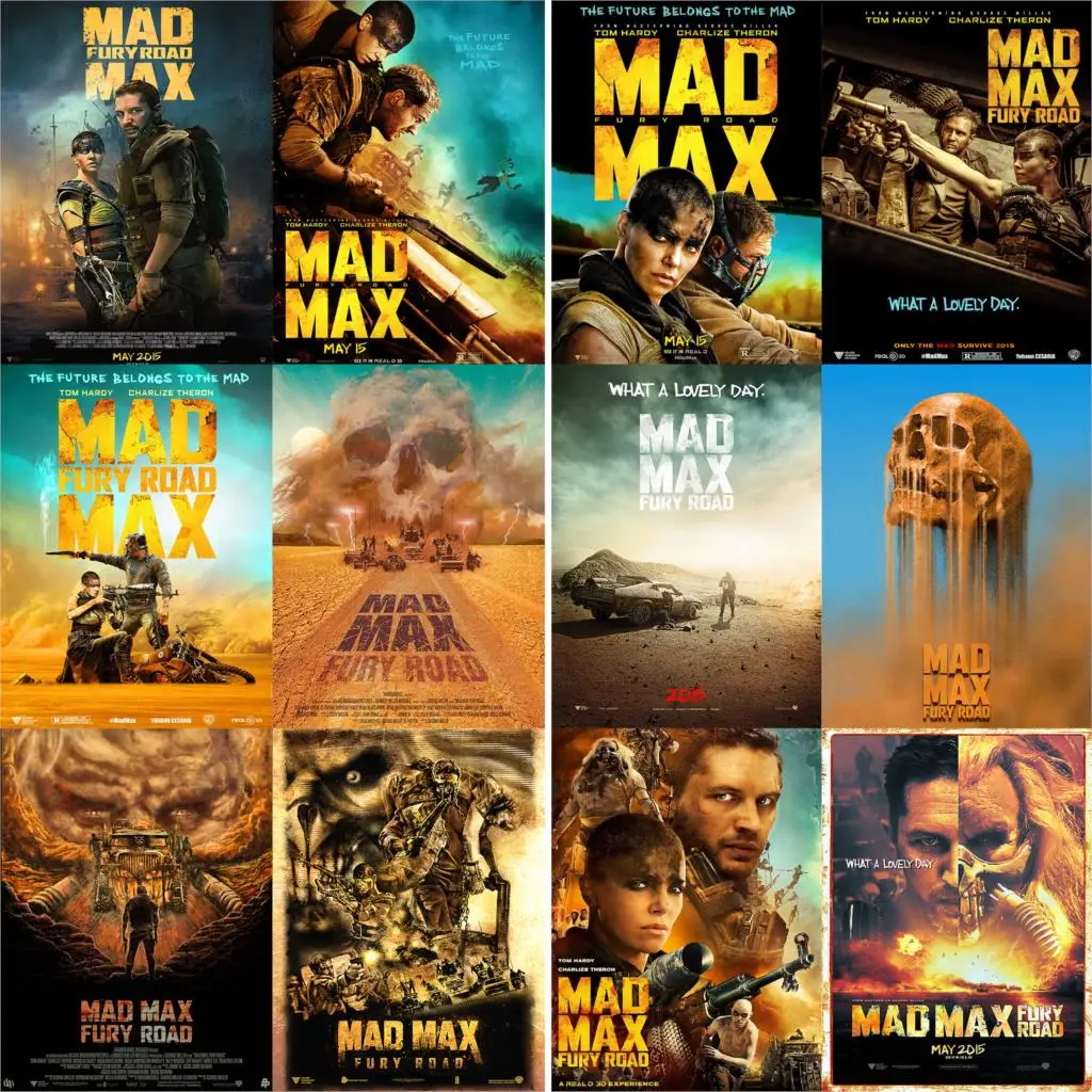 

Mad Max Posters Movie Wall Stickers Glossy Paper Prints High Definition Home Decoration Livingroom free shipping