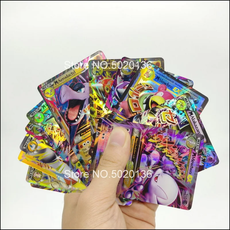 Новые высококачественные английские 324 шт GX MEGA EX торговые 200 шт 300 шт pokemones карточная игра битва карты для детей Подарки