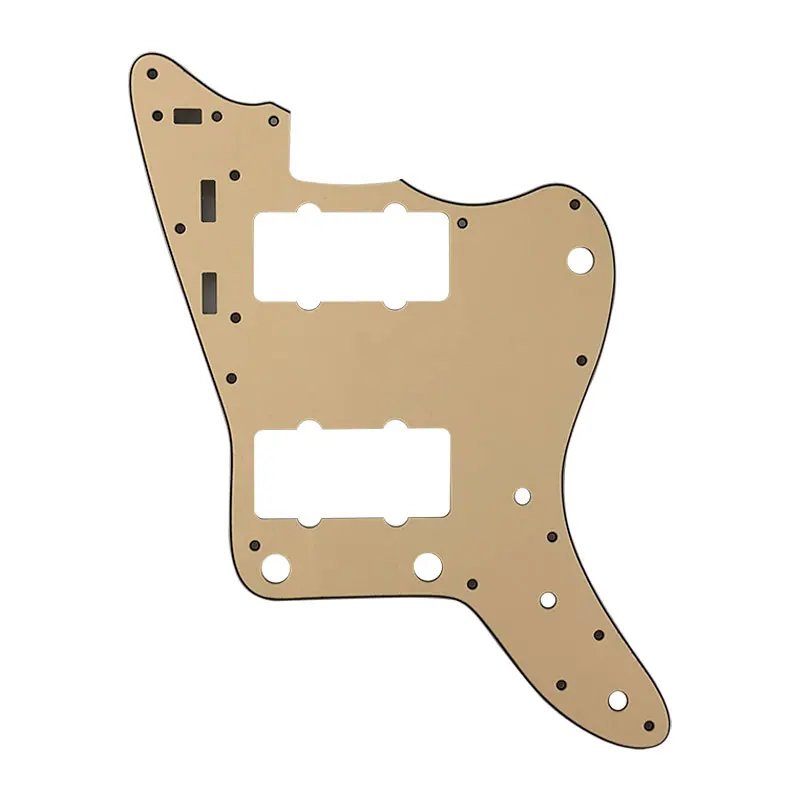 Pleroo аксессуары для гитары Pickguard костюм-для MIJ Japan Jazzmaster Стиль гитары Pickguard царапины пластины Замена - Цвет: 3Ply Vintage Yellow