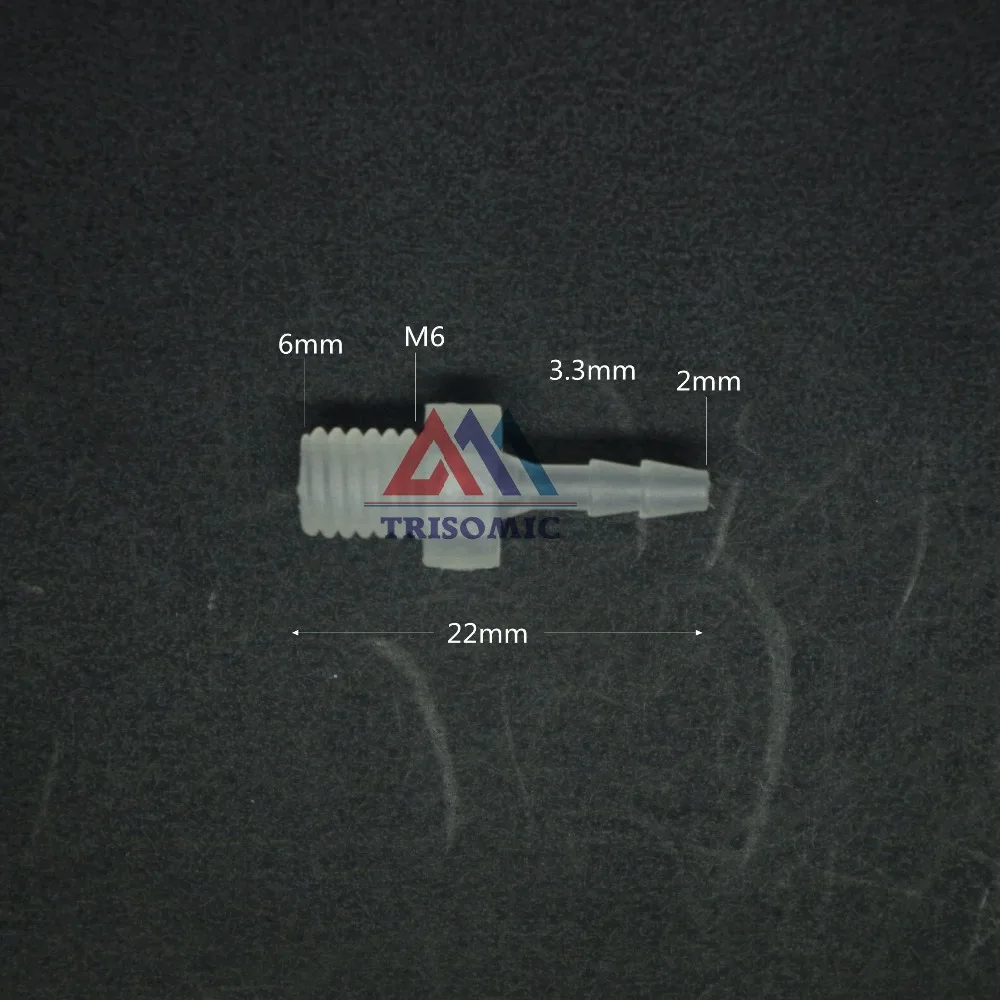 2mm m6 прямой разъем Пластик трубы колючей с резьбой Материал pp аквариум