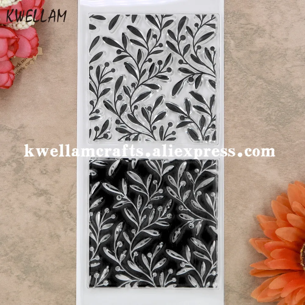 

Leaves Background Scrapbook DIY photo cards account rubber stamp clear stamp transparent stamp 8x17.5cm KW9051607