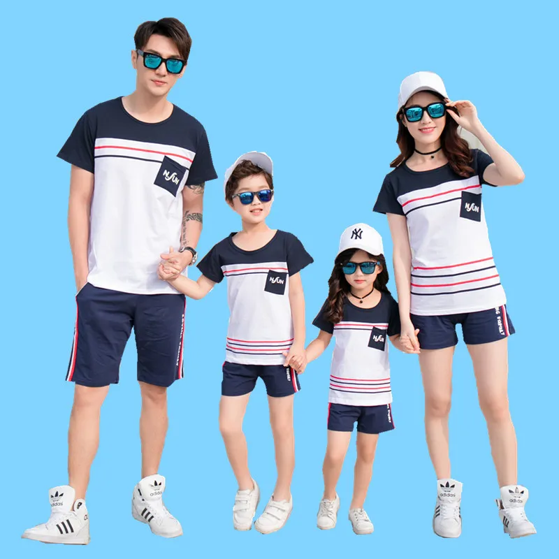 

Family Loaded Summer 2019 Cotton Family Suit Matching Outfits Family Clothing