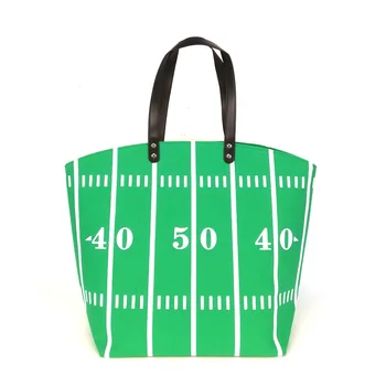 

New Green Yard Canvas Tote Wholesale Blanks Green Football Runway Handbag Casual Team Accessories Bag Free shipping DOM106374