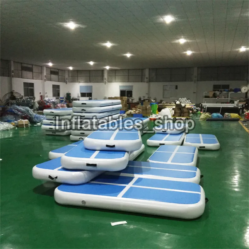 Gymnastiek Luchtmat Opblaasbare Gymnastiek Tumbling Mat Tumblingbaan Met Elektrische Pomp 598 X 101 X 10 Cm Trainingsmatten Voor Thuisgebruik Gym Yoga Cheerleading Roze P 010277211169