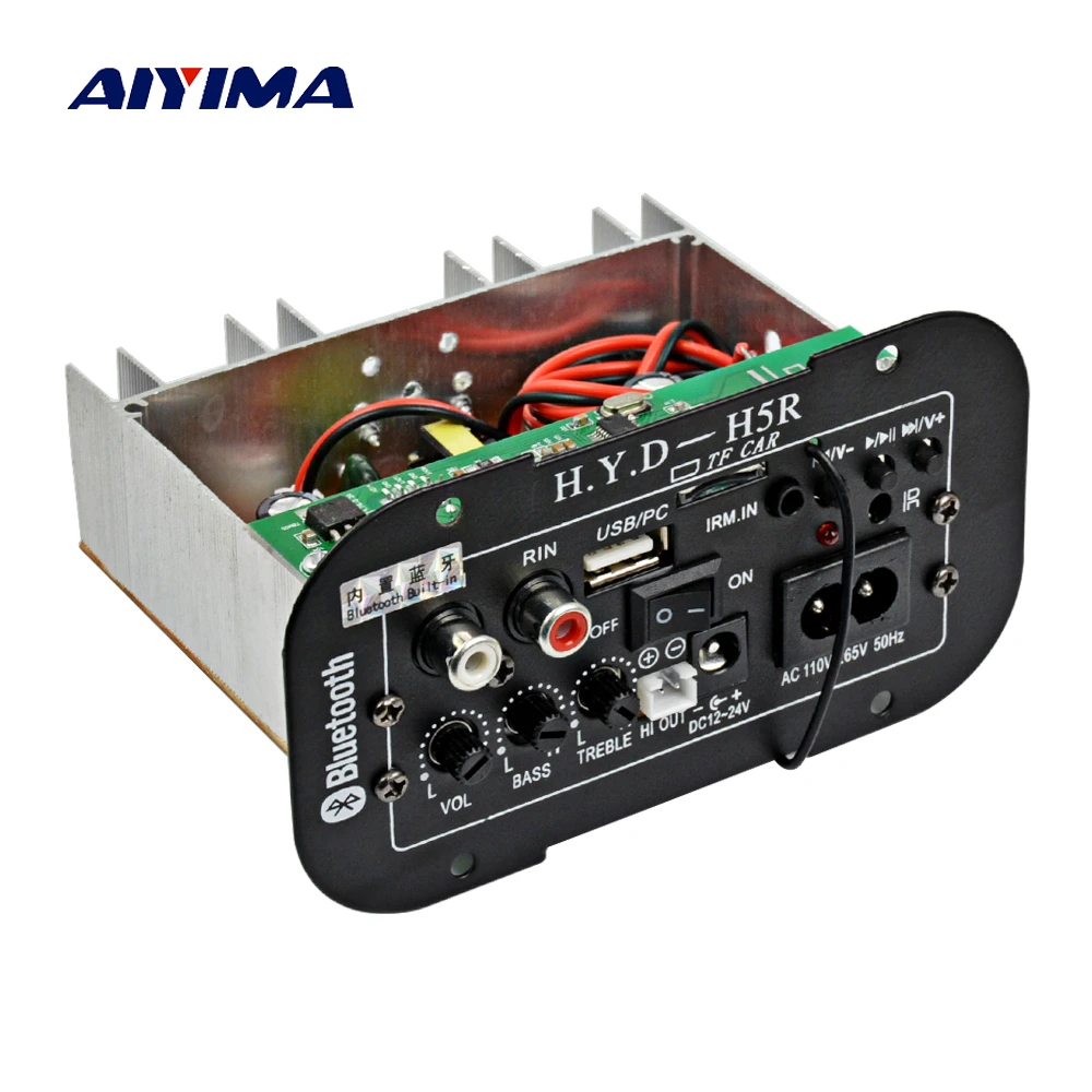 placa amplificadora de Subwoofer para coche, de Audio con Bluetooth, 12V, 24V, 220V, para altavoces de 8 pulgadas, bricolaje| Amplificador| - AliExpress