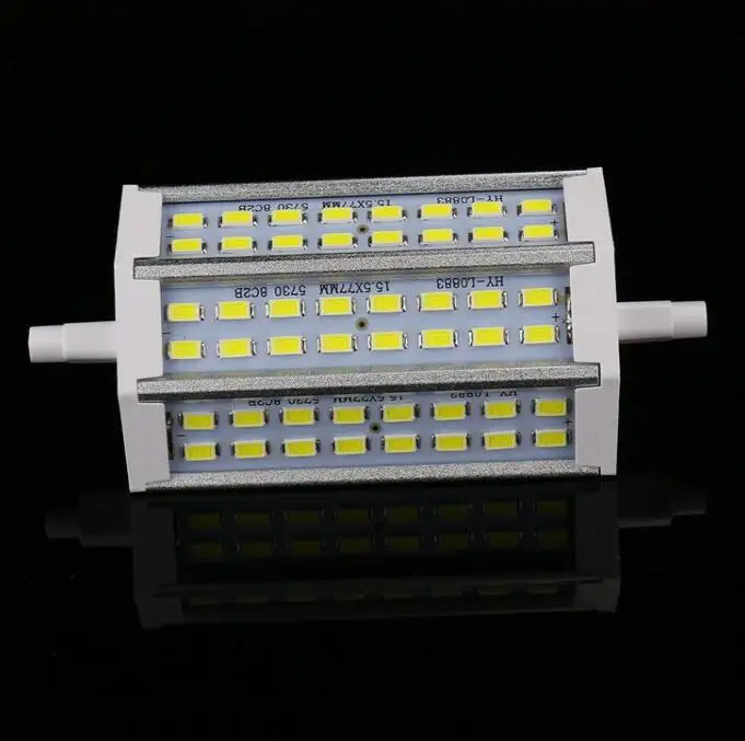 Заводская цена R7S Светодиодная лампа 15 Вт 25 24 48Led SMD5730 r7s 78 мм J78 118 J118 прожектор