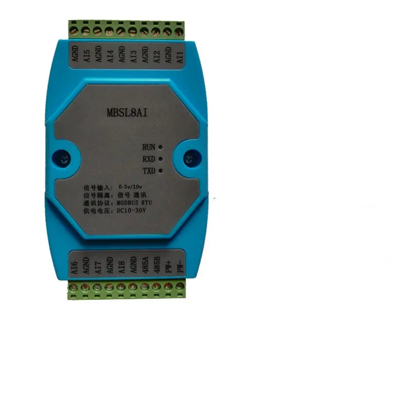 

0-5/10V 8-channel Analog Input Isolation Acquisition Module Modbus RTU Communication RS485