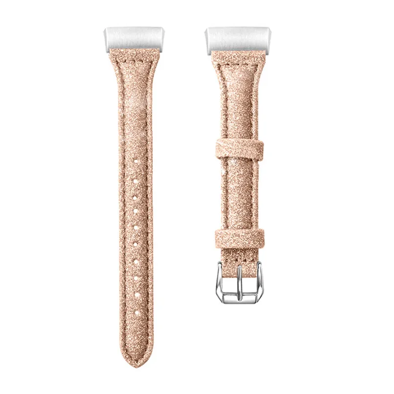 Replacement Accessories Leather Wristband Bands Wrist Straps forFitbit Charge 3 Watch Women Men 22mm 5.5-8.0 inch  40AP522