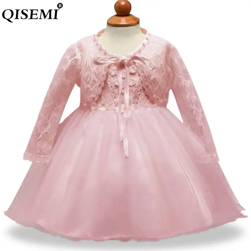 

Lace Baby Girls 1 year Birthday Party Dresses Princess baby girls dress tulle christening dresses 2Pcs Baptism Dress for newborn