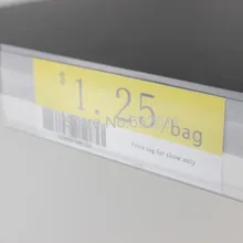 Ширина 50 мм L 1,2-1 м с лентой плоский клейкий холдер для этикеток полоса полка цена талкер билета знак клип пластиковые полосы данных