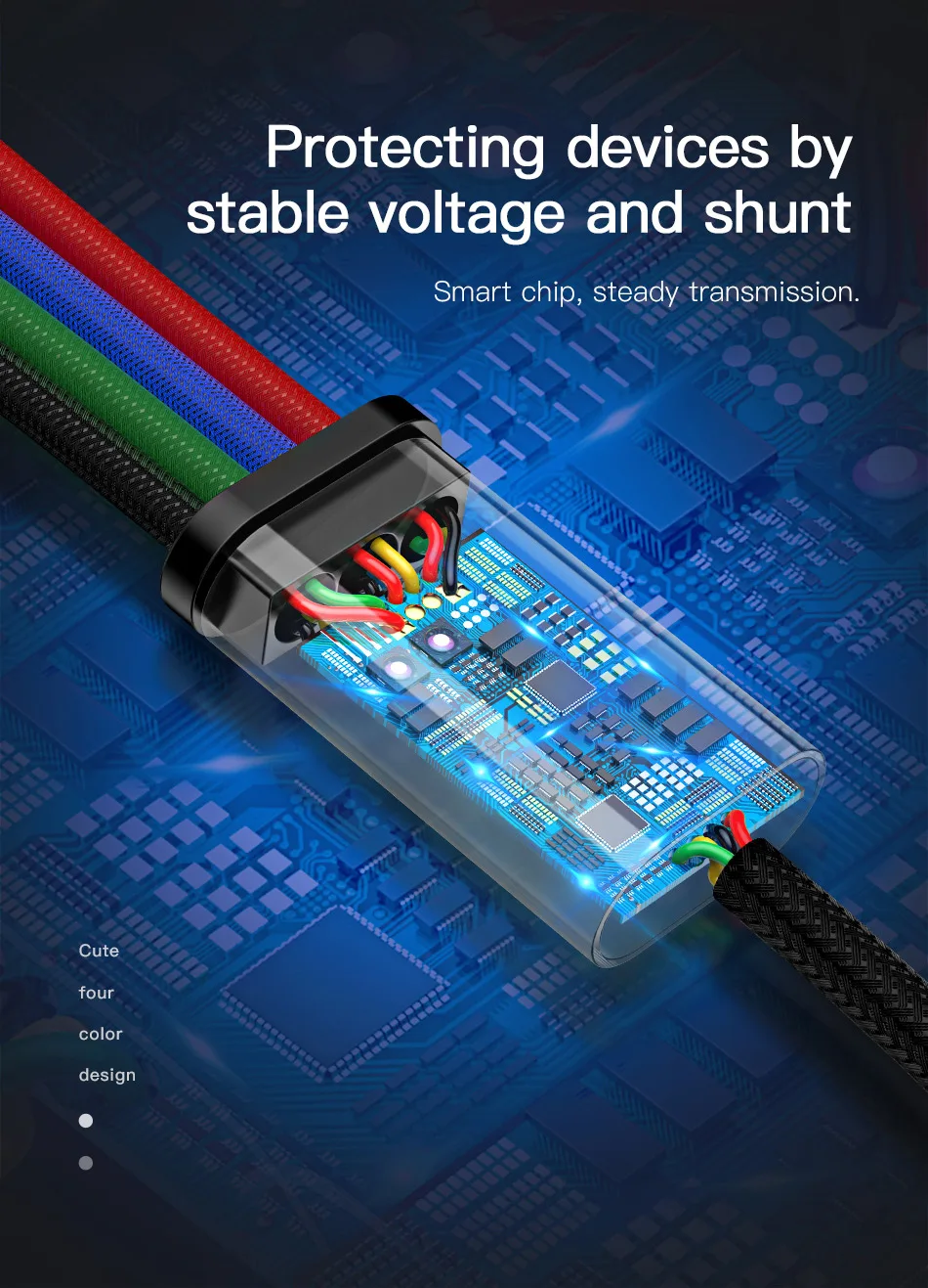 USB Fast Charge Cable Splitter [Apple Lightning and USB]