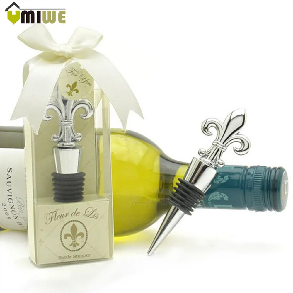 Champagne Red Wine Bottle Stopper Wedding Favors Gift Box Packaging