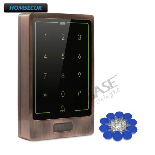 

HOMSECUR Waterproof Wiegand 26/34 Metal Access Control 13.56Mhz IC Reader+Tamper Alarm