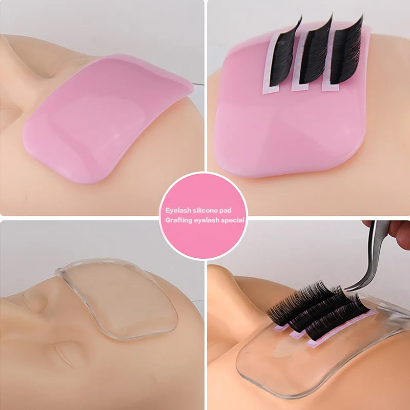 Dropshipping Silicone Pad Eyelash Extension Lash Tray Stand Holder Makeup Supplies Thicken Eyelash Pad SMJ