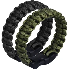 40 шт./лот Открытый Ручной Паракорды браслет Пеший Туризм Отдых спасения выживания канат комплект