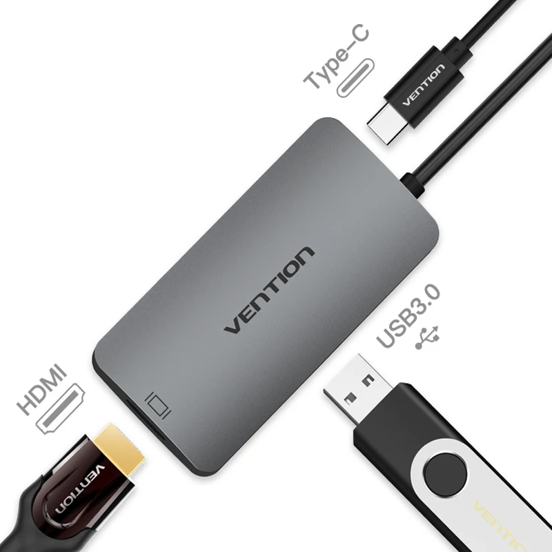 Vention usb type C концентратор к HDMI с USB PD c 3 0 конвертер Suppot 4 K * 2 для MacBook Chromebook HDMI|hub hdmi|to