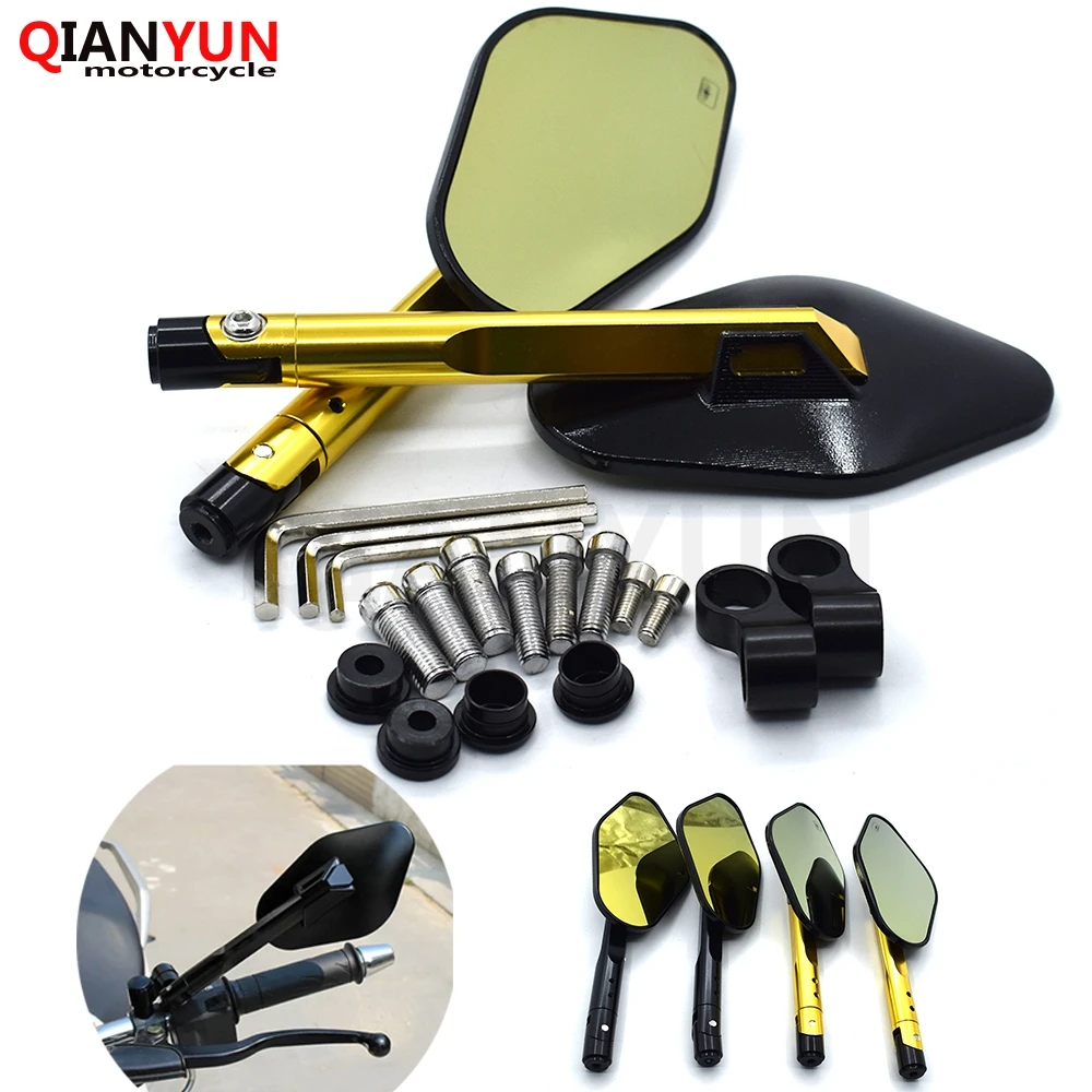 

New universal motorcycle 8mm 10mm CNC aluminum rearview mirror For Honda CBR125/150 NSR125/150 PCX125 PCX150 CBR500R CB500F X