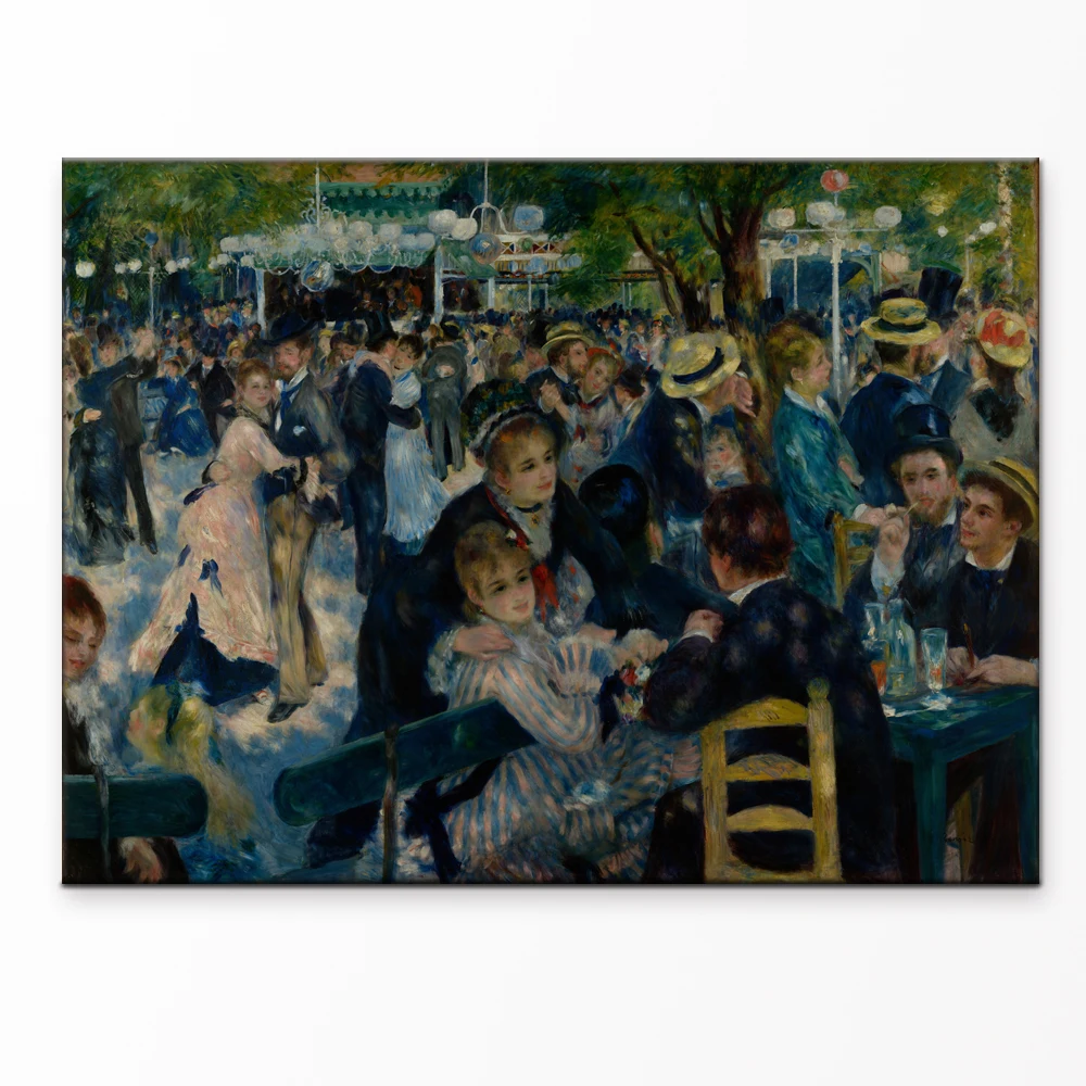 

Canvas Art Print Dance at Le Moulin de la Galette by Auguste Reno World Famous Painting Canvas Print Art Pictures For Home Decor