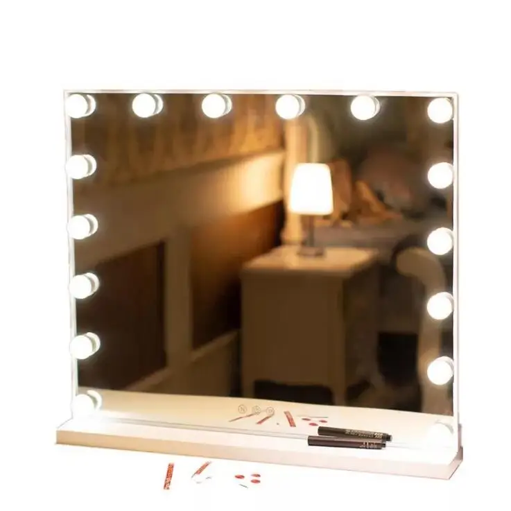 Туалетный светильник голливудский туалетный столик набор зеркал с диммером 3 цвета светильник косметическое зеркало Регулируемый сенсорный экран