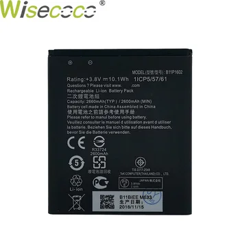 

Wisecoco 5pcs New Original 2600mAh B11P1602 Battery For ASUS Zenfone Go 5" ZB500KL X00AD X00ADC X00ADA Phone + Tracking Number