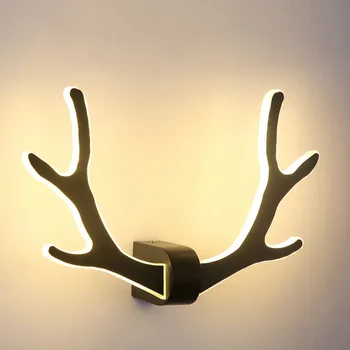 

Antler wall lamp modern minimalist bedside lamp bedroom aisle creative living room deer headlights wall lamp LM4161517