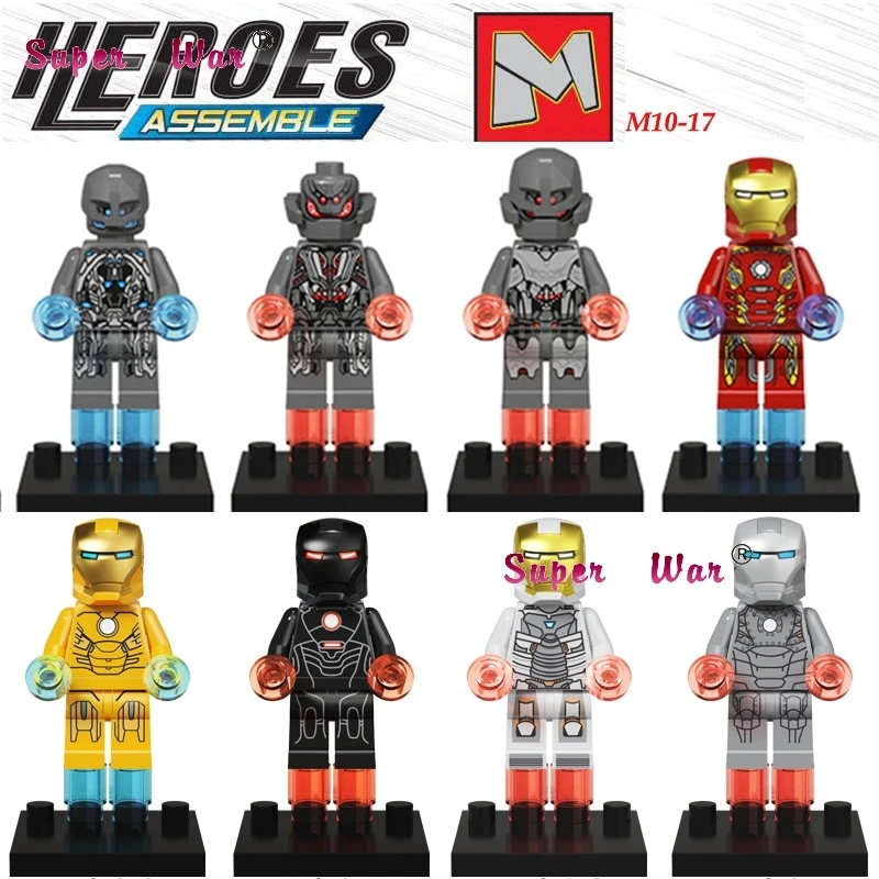 

Single Sale superhero marvel avengers Iron Man Mark I Iron building blocks model bricks toys for children