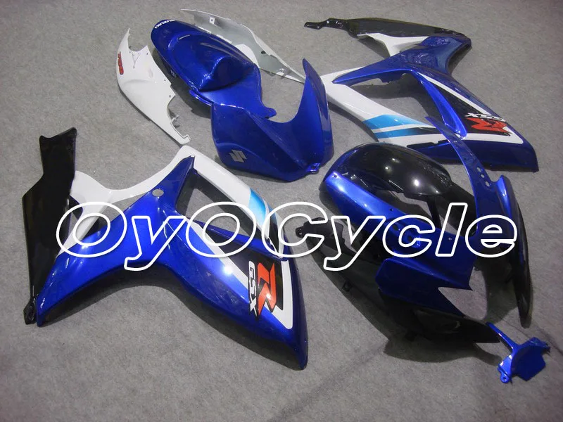 

For 06-07 Suzuki GSXR600 GSXR750 K6 K7 GSXR 600 750 Injection Motorcycle ABS Fairing Bodywork Kit 2006 2007 White Blue