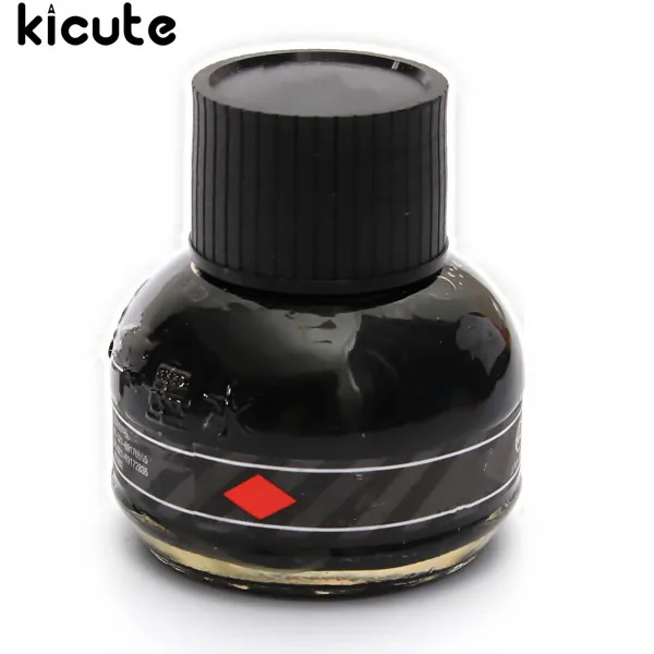 

Kicute 1pc 56ML Carbon Black Bright Color Fountain Pen Ink Fluent in Writing Ink for Fountain Pen Office School Studying Supply