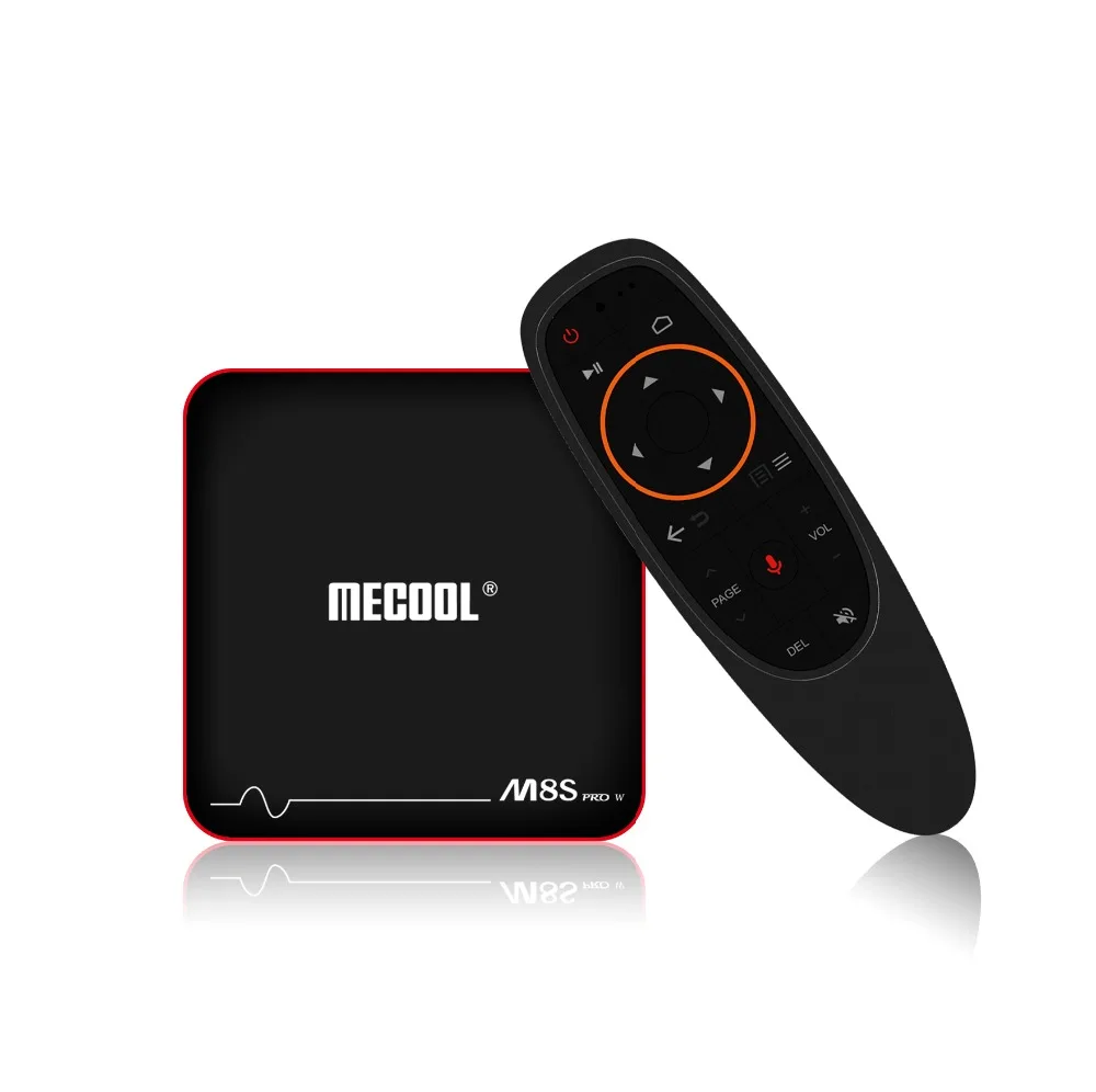 Mecool M8S PRO W с ТВ Amlogic S905W 4 ядра Android OS 7 1 версия поддержкой голосовой Управление 2G